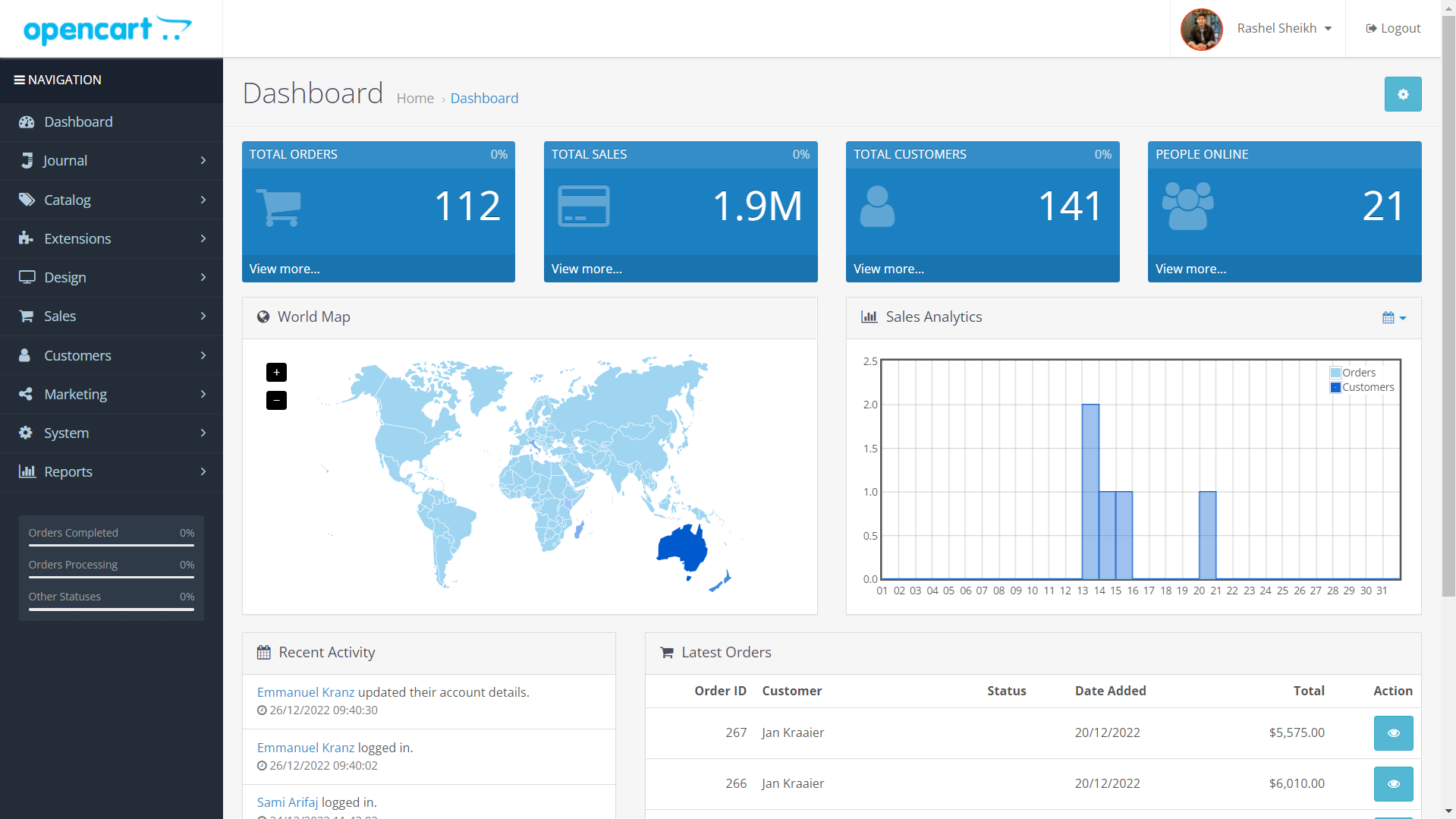 YOOMIX 2.0 Dashboard